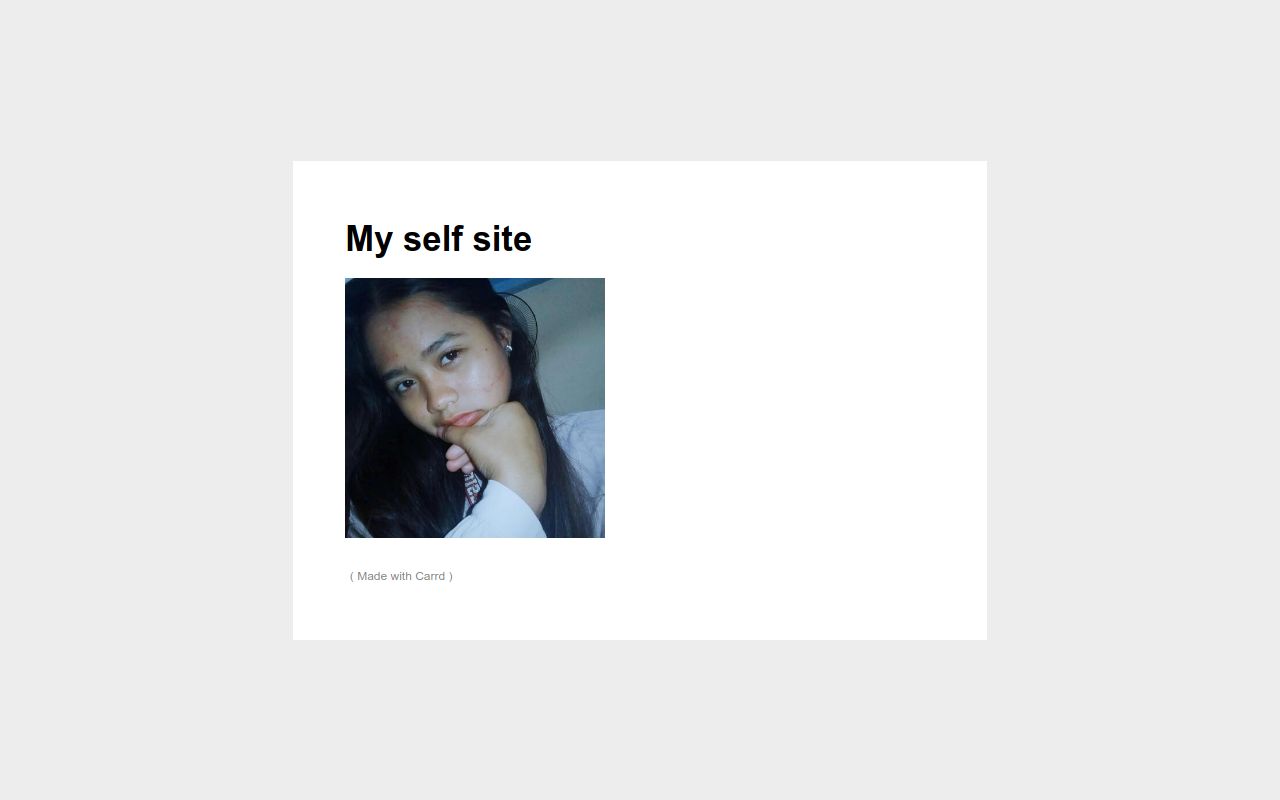 Carrd profile picture for @myself